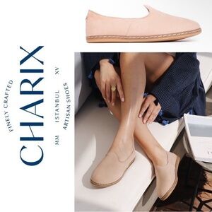 NWOB Charix Artisan Turkish Slippers Flats Size 44 EU Safari Leather Suede